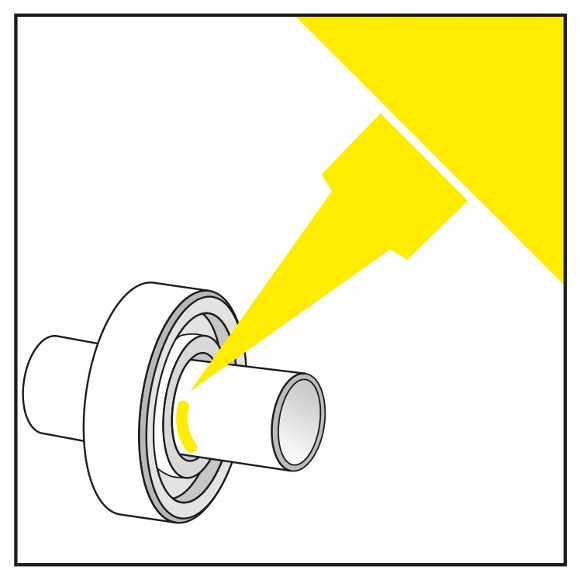 Retaining anaerobic Loxeal adhesives